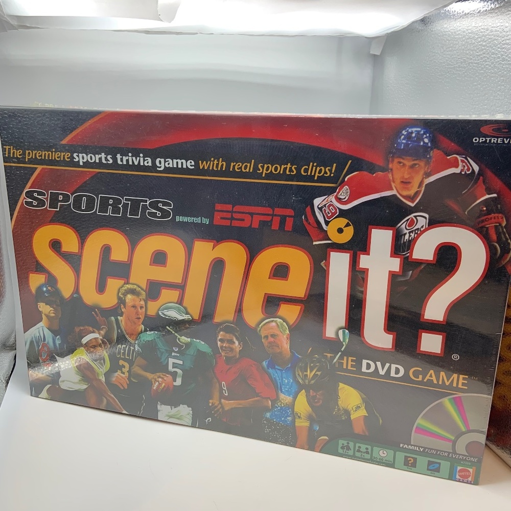 Scene It ESPN Sports Trivia NFL MLB NBA NHL DVD Game SEALED!